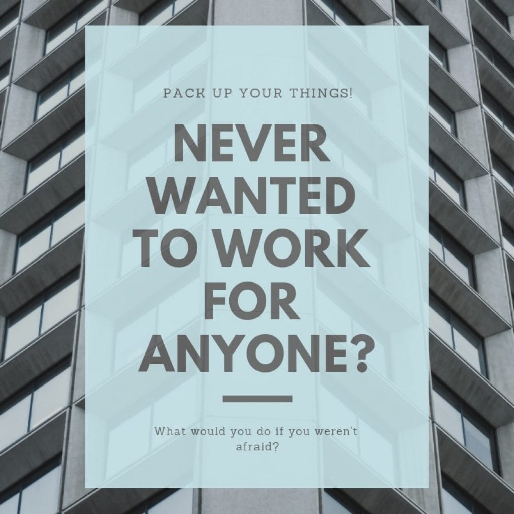 Never Wanted to Work for Anyone